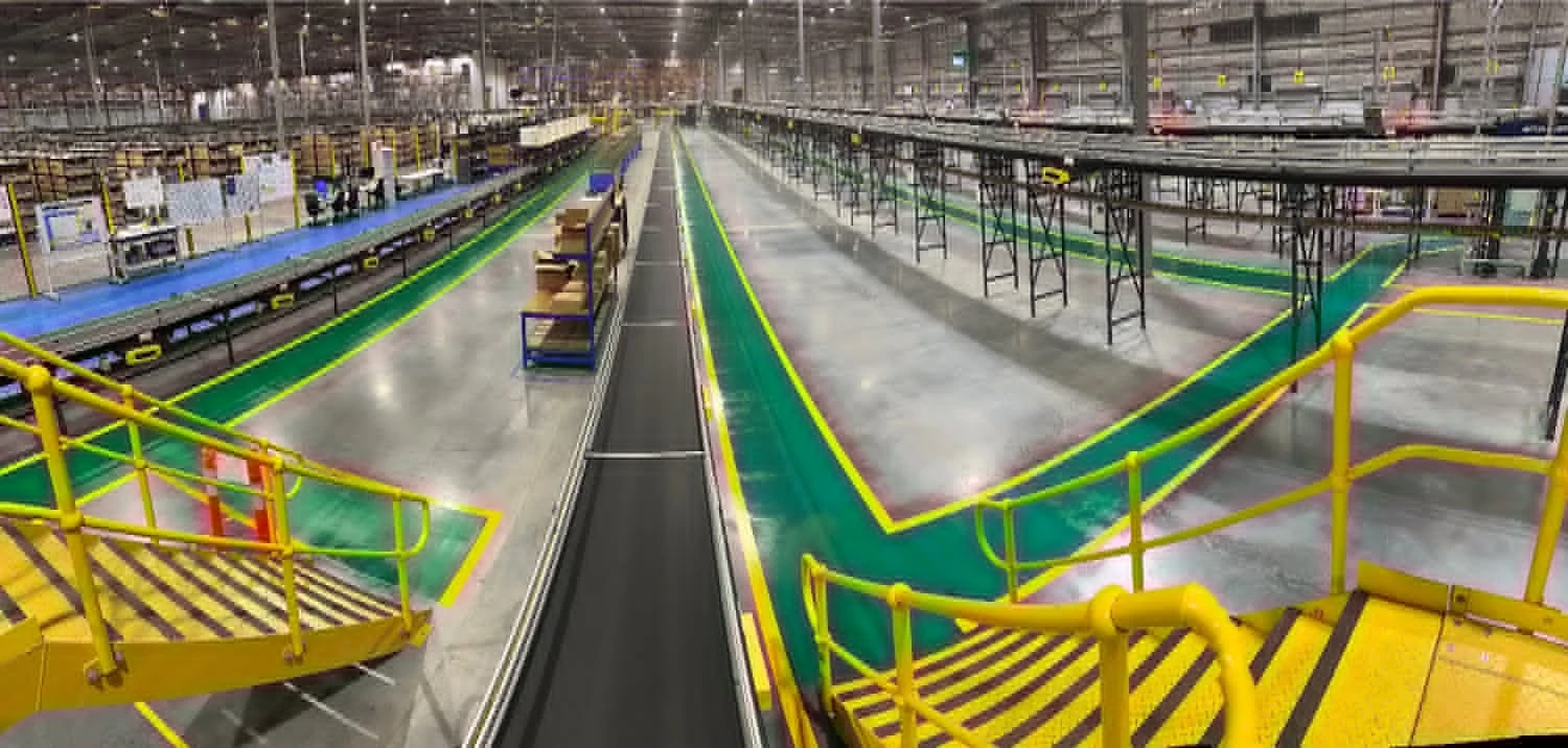 Warehouse linemarking